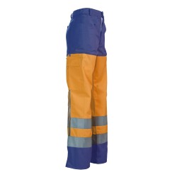 Pantalon Été Protec II Dallas Orange Fluo et Marine