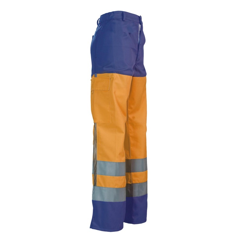 Pantalon Été Protec II Dallas Orange Fluo et Marine