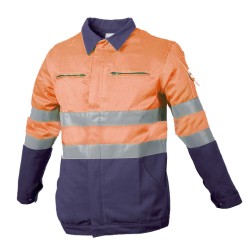 Blouson Protec II Lavage Industriel Classe II Magnum Orange et Marine