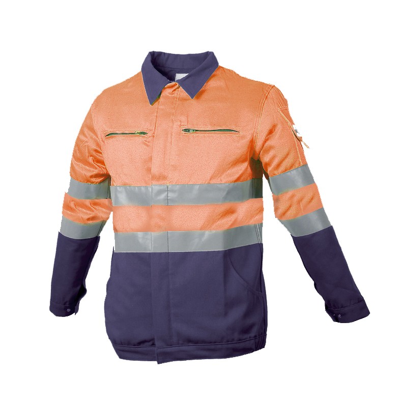 Blouson Protec II Lavage Industriel Classe II Magnum Orange et Marine