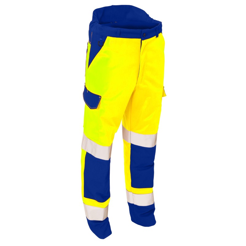 Pantalon FULL Protec HV Hygrovet Magnum jaune fluo et Bugatti
