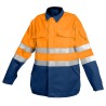 Blouson Protec II Multirisque Orange Fluo et Marine