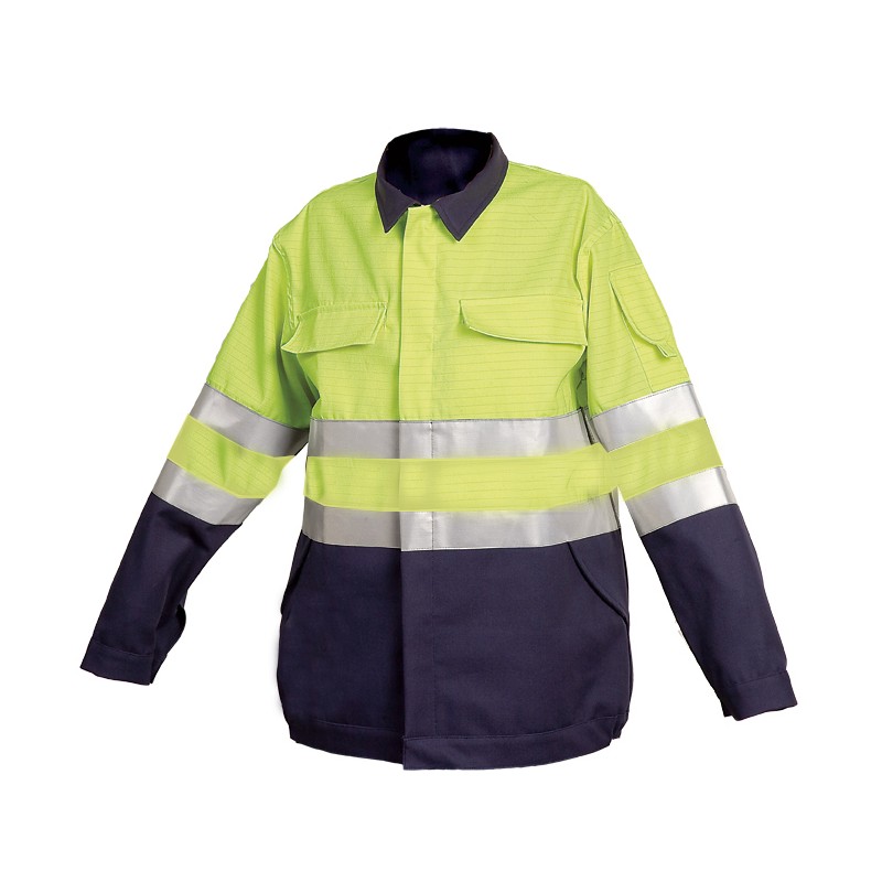 Blouson Protec II Multirisque Jaune Fluo et Marine
