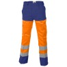 Pantalon Protec II Multirisque Orange Fluo et Marine