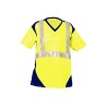 Tee Shirt Safelight MC Jaune Fluo Et Marine