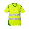 Tee-shirt SUNRISE Jaune fluo et Vert 2 bandes