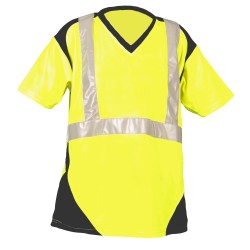 Tee-shirt SUNRISE  Manches Courtes Coloris Jaune fluo et Anthracite