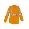  Tee Shirt SUNRISE Manches Longues Orange Fluo 