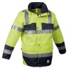Veste de Pluie Sancy Ref 160 Tissu Lamine Jaune fluo et Marine