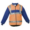 Gilet Chaud Sancy Ref 220 Tissu Lamine Orange fluo et Bugatti