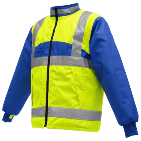 Gilet Chaud Sancy Ref 220 Tissu Lamine Jaune fluo et Bugatti