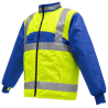 Gilet Chaud Sancy Ref 220 Tissu Lamine Jaune fluo et Bugatti