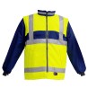 Gilet Chaud Sancy Ref 220 Tissu Lamine Jaune fluo et Marine