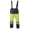Pantalon pluie Sancy Ref 380 Tissu Lamine Jaune fluo et Marine