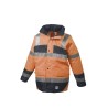 Parka doublure fixe Sancy Orange Fluo et Marine