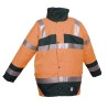 Parka Fixe Multirisques Ref 989 Orange fluo et Marine