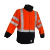 Polaire HV Orange fluo et Marine