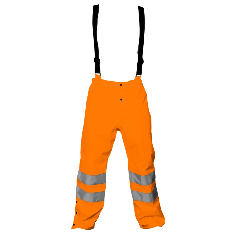 Pantalon de Pluie TYPHOON Ref 320 Tissu Softy Orange fluo Uni