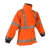 Veste de Pluie VALERIANE Sancy Orange fluo et Marine