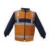 Gilet Chaud Sancy Ref 220 Tissu Lamine Reflexite Orange fluo et Marine