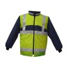 Gilet Chaud Sancy Ref 220 Tissu Lamine Reflexite Jaune fluo et Marine