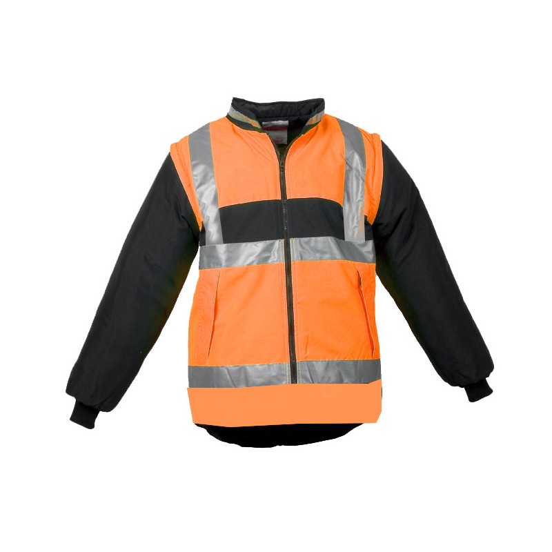 Gilet chaud PKS Multirisques Ref 280 Orange - Marine