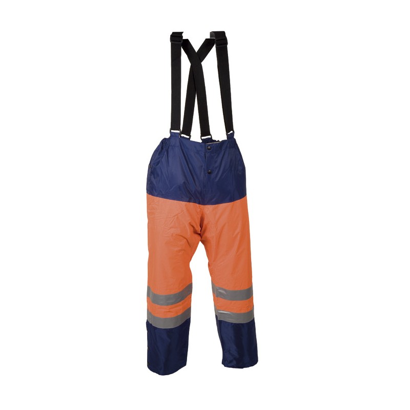 Pantalon pluie Sancy Ref 360 Tissu Lamine Orange fluo et Bugatti