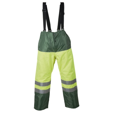 Pantalon pluie Sancy Ref 360 Tissu Lamine Jaune fluo et Vert
