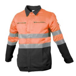 Blouson Protec II Classe II Magnum Orange Fluo et Gris Anthracite
