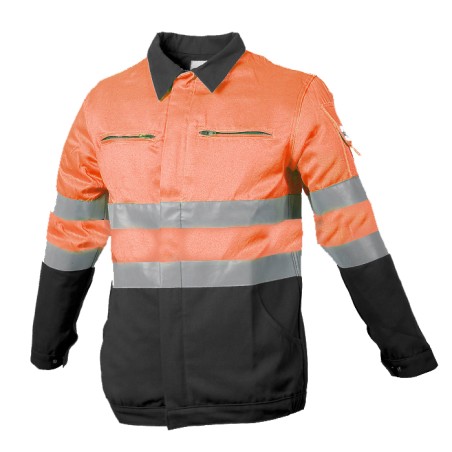 Blouson Protec II Classe II Magnum Orange Fluo et Gris Anthracite