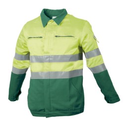 Blouson Protec II Classe II Magnum Jaune et Vert Prairie