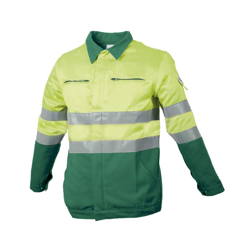 Blouson Protec II Classe II Magnum Jaune et Vert Prairie