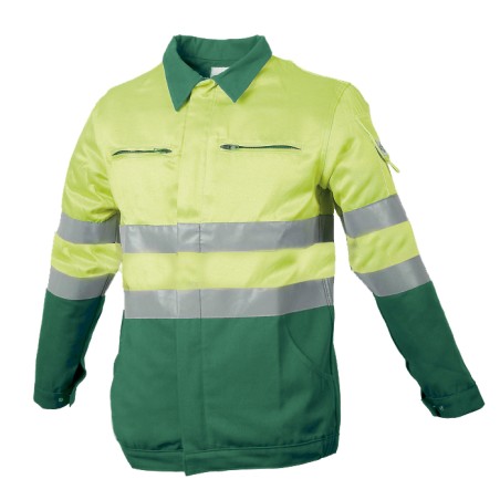 Blouson Protec II Classe II Magnum Jaune et Vert Prairie