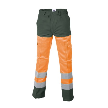 Pantalon Protec II Magnum Orange Fluo Et Vert US