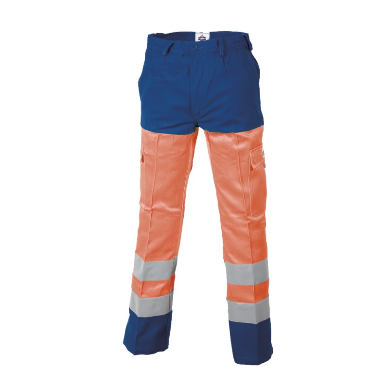 Pantalon Protec II Classe II Dallas Orange et Marine