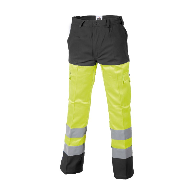 Pantalon Protec II Classe II Magnum Jaune Fluo et Anthracite
