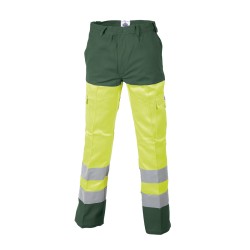 Pantalon Protec II Classe II Kojac Jaune et Vert Prairie