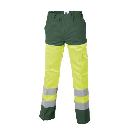 Pantalon Protec II Classe II Kojac Jaune et Vert Prairie
